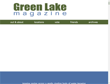 Tablet Screenshot of greenlakemagazine.com
